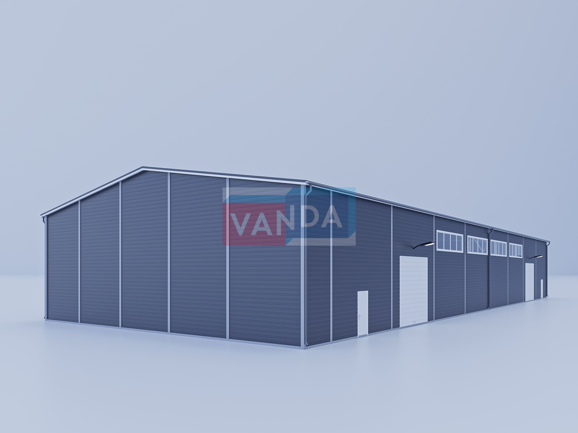 Цех из сэндвич панелей 50х20